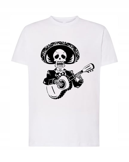 T-Shirt męski nadruk CZASZKA MUERTOS GITARA r.5XL Inna marka