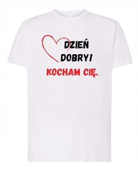 T-Shirt męski nadruk Dzień Dobry KOCHAM CIĘ r.3XL Inna marka