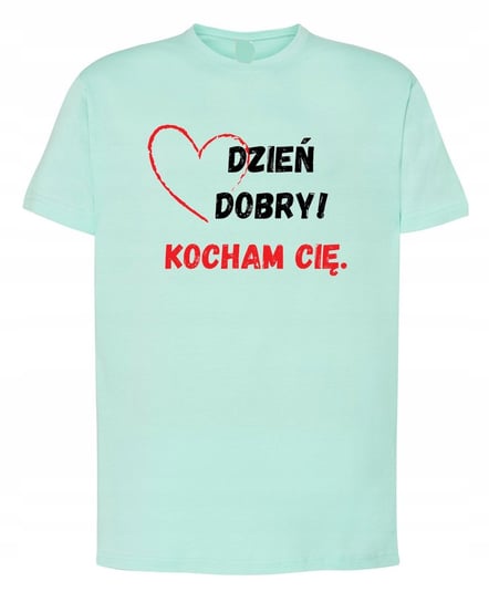 T-Shirt męski nadruk Dzień Dobry KOCHAM CIĘ r.L Inna marka