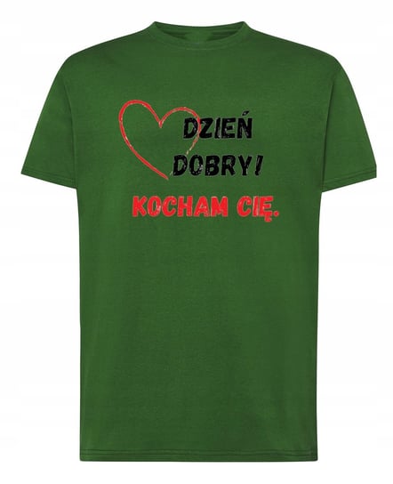 T-Shirt męski nadruk Dzień Dobry KOCHAM CIĘ r.S Inna marka