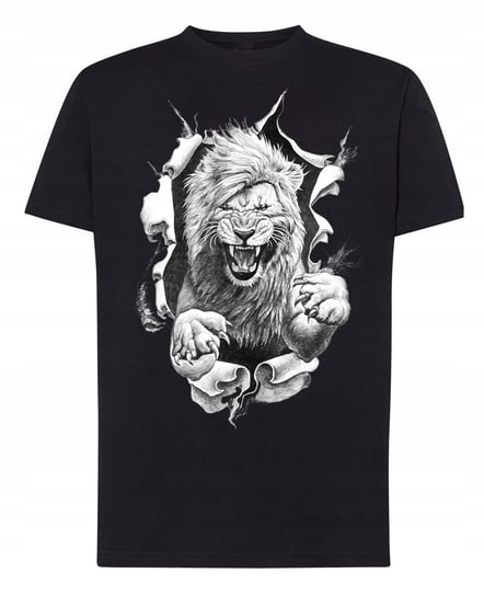 T-Shirt męski nadruk Dziki Lew r.XL Inna marka