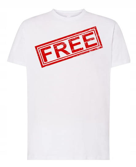 T-Shirt męski nadruk FREE r.4XL Inna marka