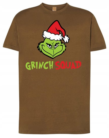 T-Shirt męski nadruk Grinch Squad Boże Narodzenie Prezent Świąteczny r.S Inna marka