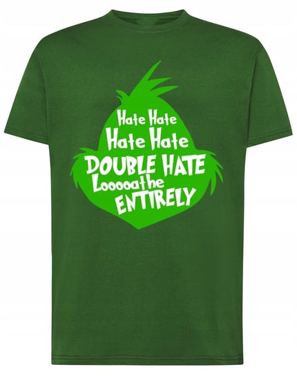 T-Shirt męski nadruk Grinch Świąt nie Będzie Hate Hate Prezent r.M Inna marka