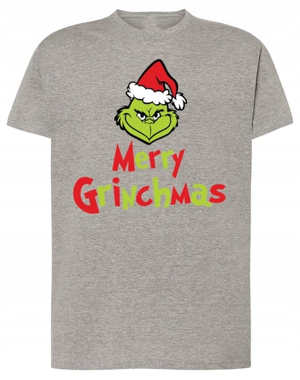 T-Shirt męski nadruk Grinch Wesołych Świąt Prezent Świąteczny r.M Inna marka