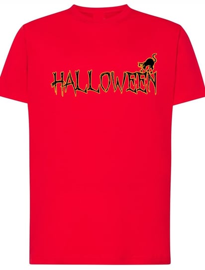 T-Shirt męski nadruk Halloween Kot Rozm.3XL Inna marka