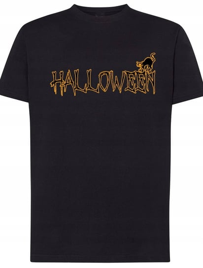 T-Shirt męski nadruk Halloween Kot Rozm.XS Inna marka