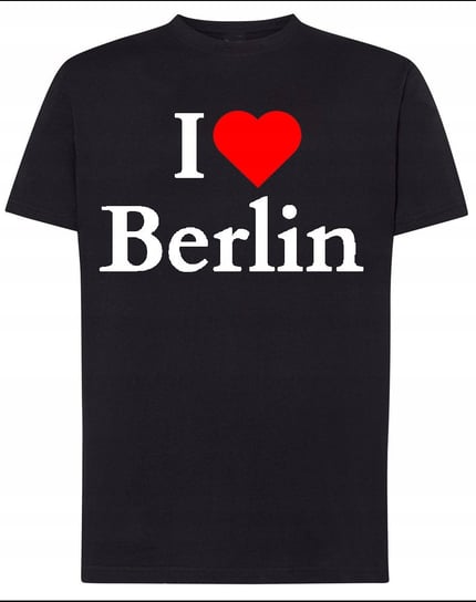 T-Shirt męski nadruk I Love Berlin Kocham Berlin r.XS Inna marka