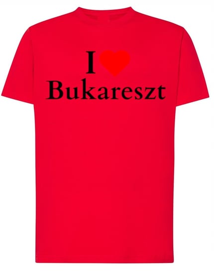 T-Shirt męski nadruk I Love Bukareszt Ruminia Stolica r.XS Inna marka