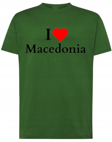 T-Shirt męski nadruk I Love Macedonia Macedonia Bałkany r.L Inna marka