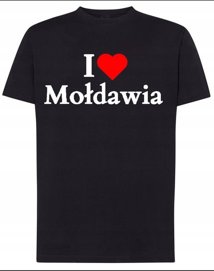 T-Shirt męski nadruk I Love Mołdawia Bałkany Kocham r.4XL Inna marka