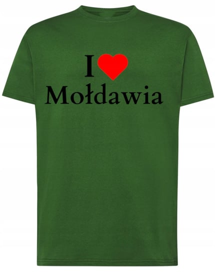 T-Shirt męski nadruk I Love Mołdawia Bałkany Kocham r.L Inna marka