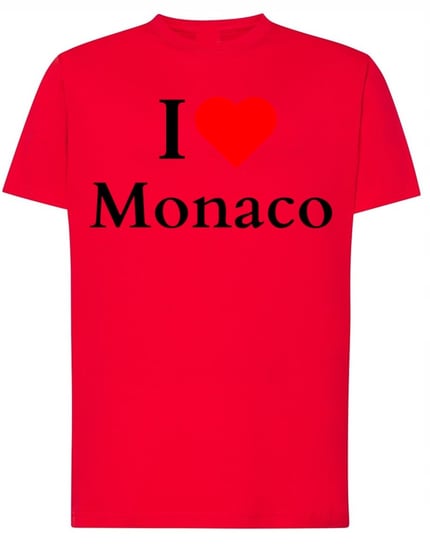 T-Shirt męski nadruk I Love Monaco Państwa Europa r.XS Inna marka