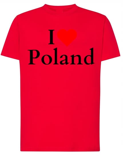 T-Shirt męski nadruk I Love Poland Kocham Polske r.3XL Inna marka