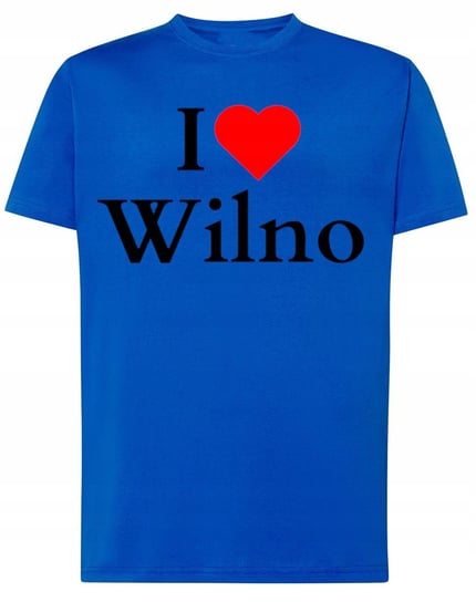 T-Shirt męski nadruk I Love Wilno Litwa Stolica Miłość r.3XL Inna marka
