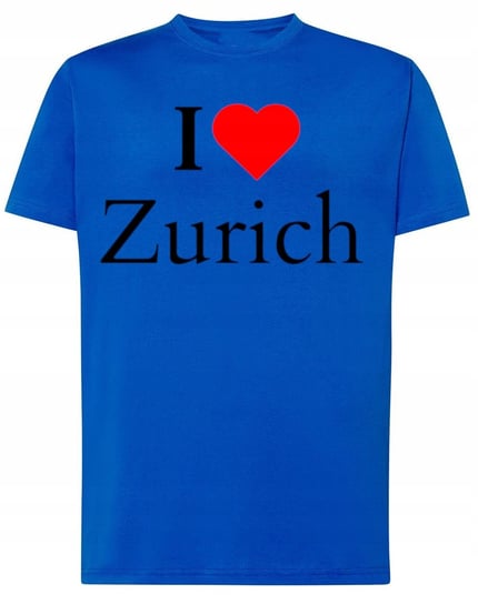 T-Shirt męski nadruk I Love Zurich Kocham Zurych Szwajcaria r.3XL Inna marka