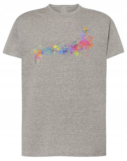 T-Shirt męski nadruk kolorowe Nutki Muzyka r.XL Inna marka