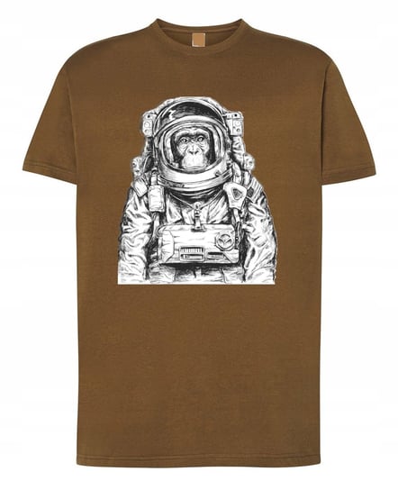 T-Shirt męski nadruk Małpa Astronauta r.M Inna marka