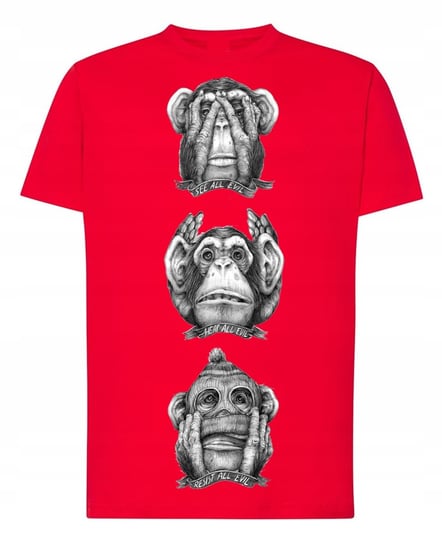 T-Shirt męski nadruk Małpa R.XS Inna marka