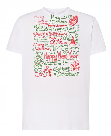 T-Shirt męski nadruk Merry Christmas R.3XL Inna marka