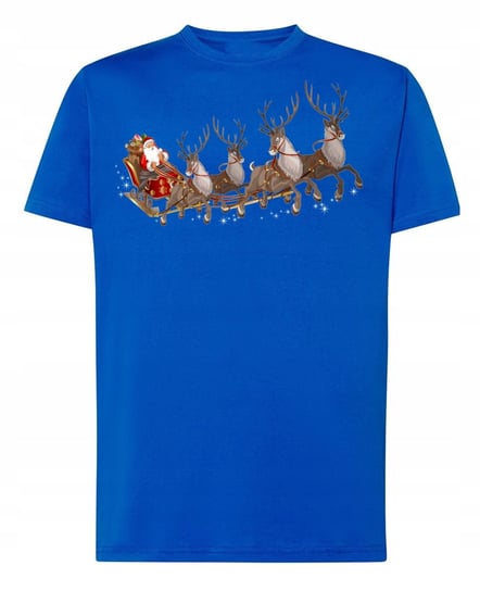 T-Shirt męski nadruk Mikołaj i Renifery R.L Inna marka