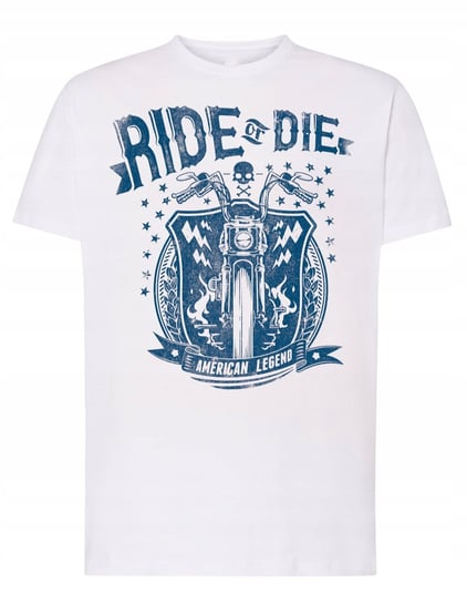 T-Shirt męski nadruk MOTOCYKL Ride or Die r.3XL Inna marka