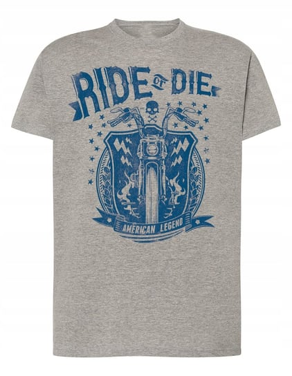 T-Shirt męski nadruk MOTOCYKL Ride or Die r.4XL Inna marka