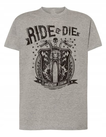 T-Shirt męski nadruk MOTOCYKL Ride or Die r.XL Inna marka