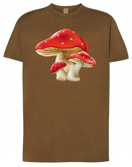 T-Shirt męski nadruk Muchomory Grzyby r.XL Inna marka