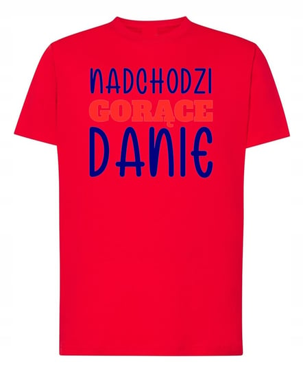 T-Shirt męski nadruk Nadchodzi Gorące Danie r.3XL Inna marka