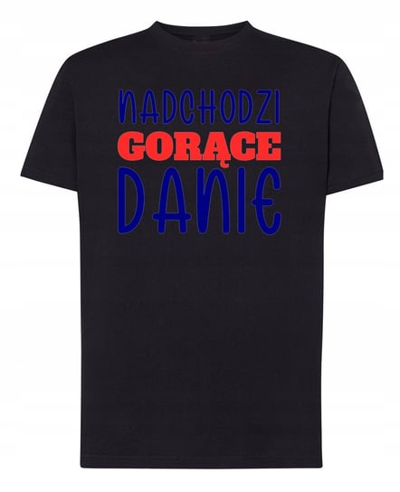 T-Shirt męski nadruk Nadchodzi Gorące Danie r.XS Inna marka