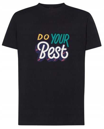 T-Shirt męski nadruk napis Do YOUR Best Rozm.XXL Inna marka