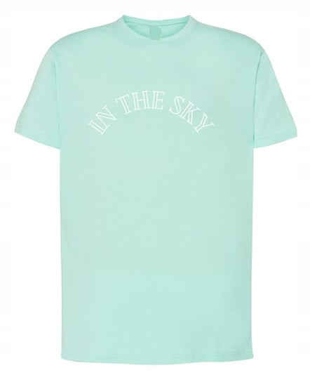 T-Shirt męski nadruk napis In the Sky r.XS Inna marka