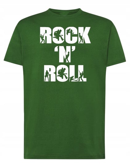 T-Shirt męski nadruk napis Rock'n Roll r.L Inna marka