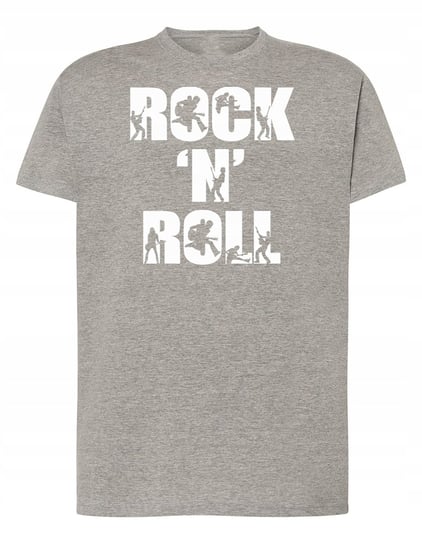 T-Shirt męski nadruk napis Rock'n Roll r.XXL Inna marka