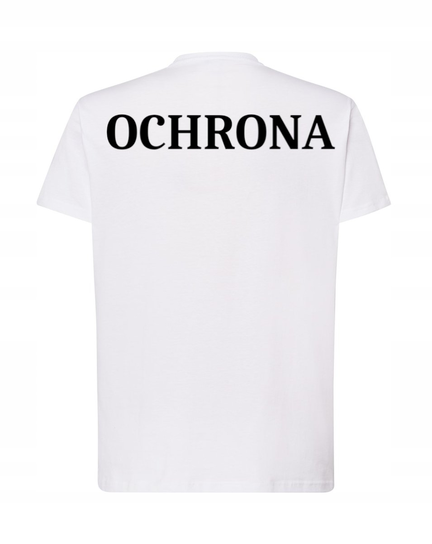 T-Shirt męski nadruk Ochrona Rozm.L Inna marka