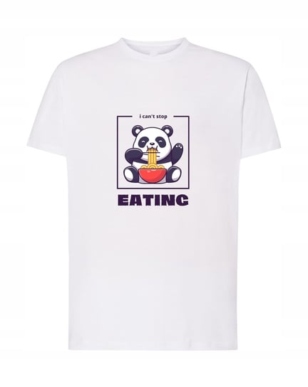 T-Shirt męski nadruk Panda Stop Eating Rozm.3XL Inna marka