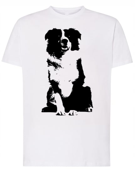 T-Shirt męski nadruk pies Border Collie r.XS Inna marka