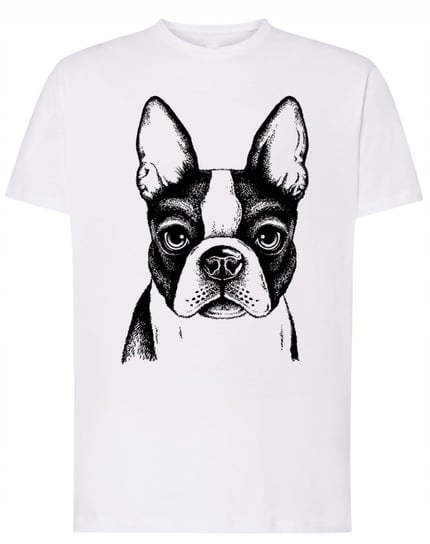 T-Shirt męski nadruk pies Boston Terrier r.5XL Inna marka