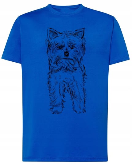 T-Shirt męski nadruk pies Yorkshire terrier r.M Inna marka