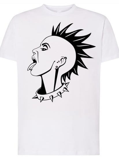 T-Shirt męski nadruk Punk Irokez Rozm.3XL Inna marka