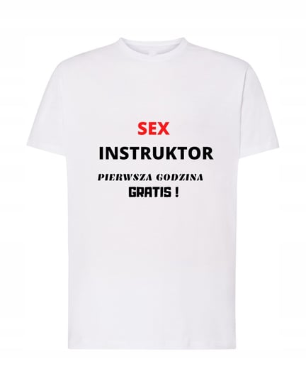 T-Shirt męski nadruk Sex instruktor prezent R.XL Inna marka