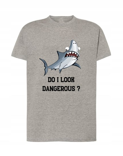 T-Shirt męski nadruk śmieszny rekin Rozm.M Inna marka