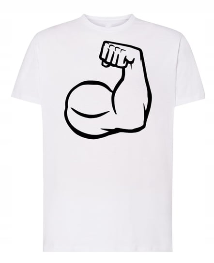 T-Shirt męski nadruk Strong Man Rozm.M Inna marka