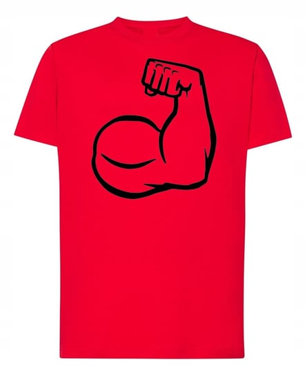 T-Shirt męski nadruk Strong Man Rozm.S Inna marka