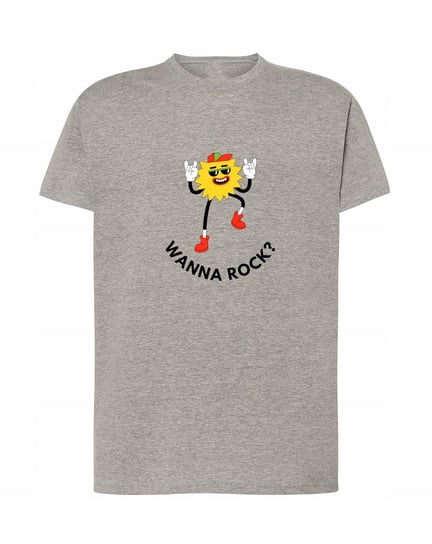 T-Shirt męski nadruk Wanna Rock Rockman Rozm.3XL Inna marka