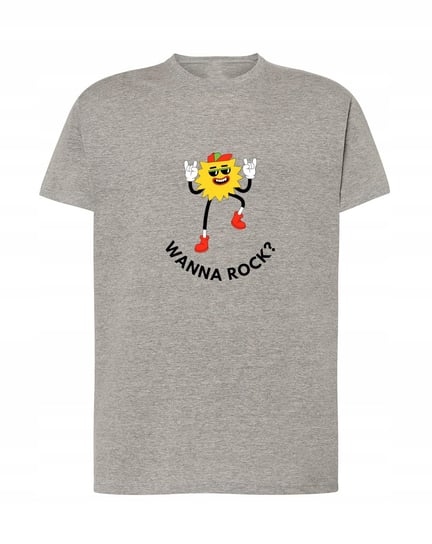 T-Shirt męski nadruk Wanna Rock Rockman Rozm.XL Inna marka