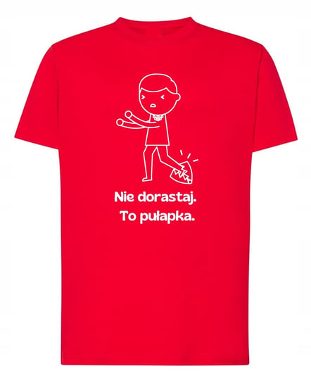 T-Shirt męski Nie dorastaj, to pułapka r.XS Inna marka