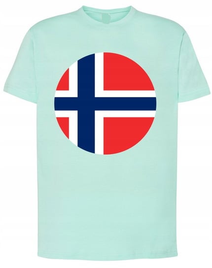 T-Shirt męski państwa Norwegia Flaga r.S Inna marka