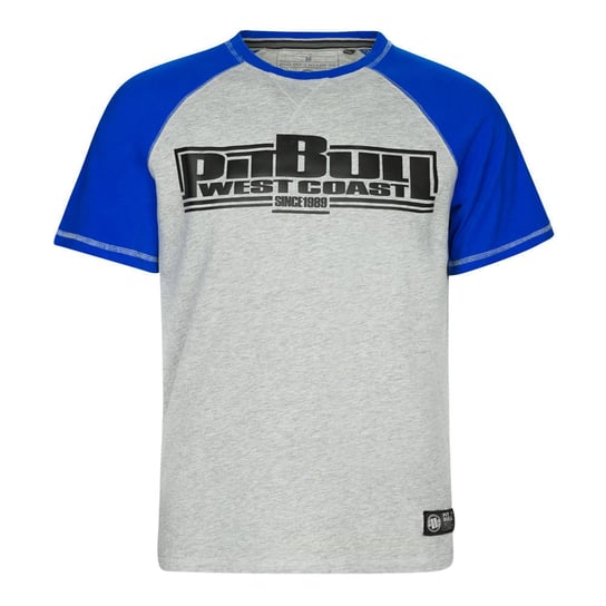 T-shirt męski Pitbull Boxing szaro-niebieski 211042155504 M Pitbull West Coast